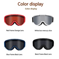 Masques de ski coupe-vent en TPU avec logo personnalisé pour adultes, masques de ski d'extérieur, double anti-buée, anti-UV, lunettes de snowboard, vente en gros de masques