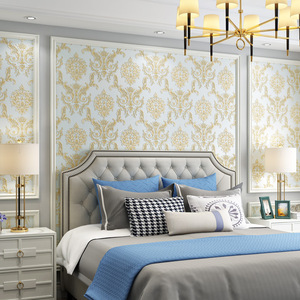 Papel Tapiz Autoadhesivo de Tela No Tejida con Patrón Damasco, Rollos de Papel Tapiz Autoadhesivos, Papel Tapiz Personalizado para el Hogar - Product Image 3