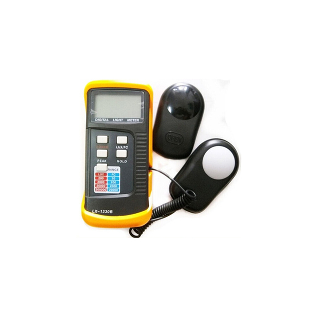 KBD LX1330B Illuminance Digital Luxmeter 3-1/2 Digit LCD Display 0-200000 0.1Lux Resolution Data Hold Peak Reading Hold Function