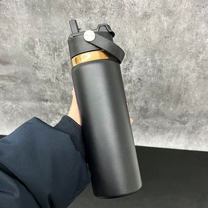 Double Wall Stainless Steel Leak Proof Portable 20oz Insulated Water <b>Bottle</b> with 2-in-1 Straw and Spout Lid - Product Image 2