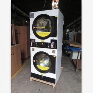 12 kg + 12 kg buhar ısıtma sikke işletilen yığını kurutma ticari çamaşır makinesi - Product Image 1