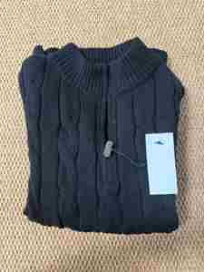 Maglione Invernale da <span class=keywords><strong>Uomo</strong></span> con Collo Rotondo e Zip Corta, Logo Ricamato, Maniche <span class=keywords><strong>Lunghe</strong></span>, Caldo, Vendita all'Ingrosso - Product Image 2