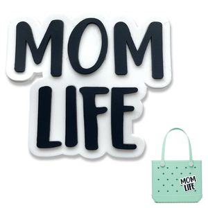 Abalorios de flores de playa Mom Life para Bogg Bag, decoración de goma para bolso, accesorios para Bogg Bag - Product Image 3