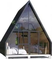 Maison Modulaire Préfabriquée en Acier de Luxe Moderne à 2 Étages, Kit de Maison Triangulaire à 3 Chambres Personnalisable pour Bureau, Origine Chine