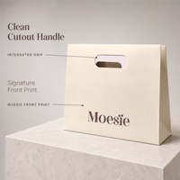 Sac de courses en papier kraft personnalisé OEM avec poignée découpée pour emballage de vêtements, cadeaux, boutiques, vente en gros, marque privée