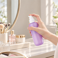 Flacon pulvérisateur cosmétique en plastique PET, multicolores, rechargeable, pour soins de la peau, maquillage, emballage de produits de soins personnels