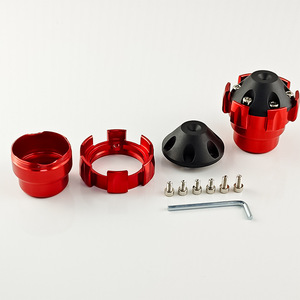 Protector de Amortiguador Delantero Universal Rojo de Aleación de Aluminio para Motocicleta Qiangye - Product Image 1