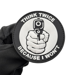 Parche <span class=keywords><strong>de</strong></span> Goma Suave con Sello <span class=keywords><strong>de</strong></span> Moral, Resistente al Agua, Forma Triangular 3D, Tamaño Personalizable, Brazalete - Product Image 2