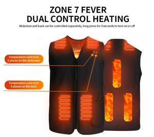 Người Đàn Ông Của Và Unisex Giản Dị Mùa Đông Áo Khoác Màu Đen <span class=keywords><strong>Neoprene</strong></span> Không Tay Nóng Vest Với USB Có Thể Sạc Lại Nóng Lên Dây Kéo Đóng Cửa - Product Image 4