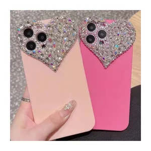 Casing Ponsel Kamera Berlian Bling, Pelindung Elektronik untuk Xiaomi M1a1 untuk V7 Penutup Belakang untuk Iphone 13 Pro