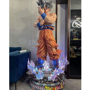 カスタム樹脂彫刻ドラゴンボール悟空ベジータ等身大超サイヤ人像漫画アニメキャラクター彫刻装飾 - Product Image 3