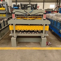 Machine de formage de tôles trapézoïdales en acier à double couche Tianyu avec pompe moteur, roulement et moteur 380V