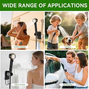 <span class=keywords><strong>Douche</strong></span> de <span class=keywords><strong>camping</strong></span> portable nouvelle génération, 6000 mAh rechargeable, étanche IPX8, pression améliorée, 5 modes de pulvérisation, pompe de pulvérisation pour la tête de <span class=keywords><strong>douche</strong></span> - Product Image 6
