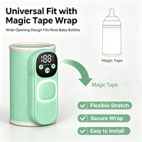 Chauffe-biberon sans fil à température réglable, portable et rechargeable pour poussette