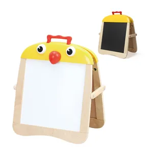 托布赖特可调批发小鸡便携式双面画黑板玩具儿童木制画板
