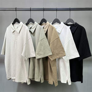 Polo de Alta Calidad con Cuello de Golf, Logotipo Personalizado Impreso y Bordado, 310gsm, Algodón Grueso, Estilo Urbano Informal - Product Image 1