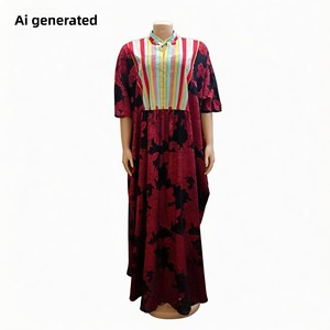 Manteau coréen printemps 26 pour <span class=keywords><strong>femme</strong></span>, coupe ample, grande taille, à col, avec motifs floraux, rayures, tie-dye, couleurs contrastées et strass - Product Image 5