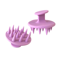 Brosse de massage du cuir chevelu en silicone ronde imperméable pour bébé, best-seller professionnel