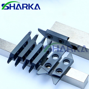 Lame de coupe de tour de type suisse à double trou Insertion d'outil de rainurage en acier inoxydable Inserts de coupe à double trou - Product Image 3