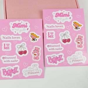 Hojas de Pegatinas Personalizadas con Logotipo de Marca, Hojas de Pegatinas Adhesivas Impermeables A6 para Decoración - Product Image 2