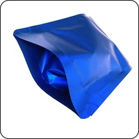100 sachets en mylar bleu mat, debout, 4 x 6 pouces, refermables, sachets en mylar à fermeture éclair, pochettes en aluminium pour le stockage des aliments