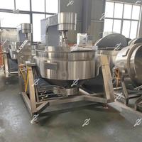 Bouilloire à gainage planétaire à base d'huile d'assaisonnement pour marmite industrielle avec mélangeur électrique
