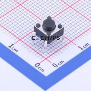 YTSD001A0432501A Tactile Switch Through hole-4P,6x6mm Switch Single Pole Single Throw Round Button 2.5N Through Hole - Product Image 1