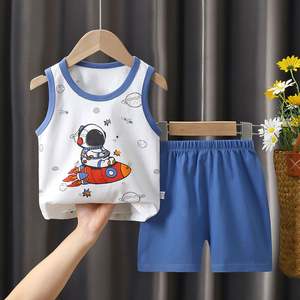 Conjunto <span class=keywords><strong>de</strong></span> chaleco para niños Verano <span class=keywords><strong>Algodón</strong></span> Nuevos pantalones cortos para niñas <span class=keywords><strong>Ropa</strong></span> para bebés Conjunto sin mangas <span class=keywords><strong>Ropa</strong></span> para niños - Product Image 4