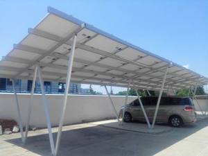 Sistema di parcheggio auto a casa 5KW 10KW 20KW Carport solare montaggio carport impermeabile per 1-2 auto con ricarica EV - Product Image 4