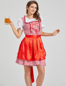 Carnaval Oktoberfest Costume Robe Femmes Allemagne Bière Maid Tavern <span class=keywords><strong>Serveuse</strong></span> Outfit Cosplay Halloween Fantaisie Fête - Product Image 5