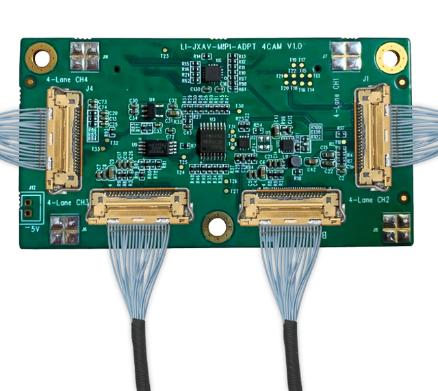 LI-IMX290-MIPI Industrial Camera Boards 20525-030E-02 Micro Coaxial Connector Assembly 20Gbps/Lane Copper Conductor Material PVC