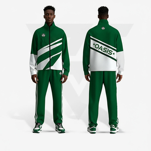 Tuta Sportiva Invernale 2 Pezzi con Zip Intera Abbigliamento Casual Caldo da Corsa e Jogging per Uomo e <span class=keywords><strong>Donna</strong></span> - Product Image 1