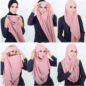 2021 écharpe marque couleur unie <span class=keywords><strong>Orna</strong></span> Hijab coton tissu blanc écharpe automne Kerudung Hijab - Product Image 4
