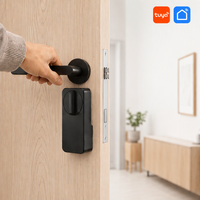 Serrure de porte intelligente numérique à installation facile avec connectivité BLE et Wi-Fi, accès par code pour portes en aluminium/verre