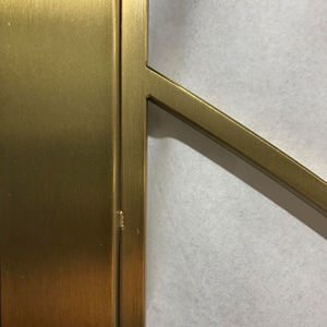 Hairline cepillado satén Oro Verde pintura paisaje barbilla estilo Acero inoxidable particiones para restaurante - Product Image 4