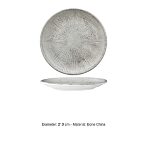 Plato de Postre Arnim Ø 21 cm, Porcelana Fina, Impresión Digital, Diseño Gural - Product Image 3