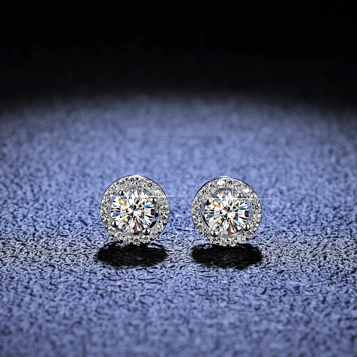 2022 Moissanite 925Sterling Silver Stud EarringsStud Wanita Anting Perhiasan