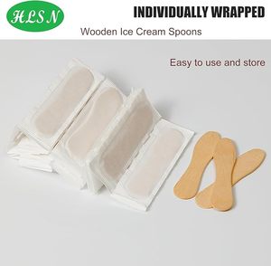 Bằng gỗ Ice Cream thìa <span class=keywords><strong>mini</strong></span> dùng một lần dao kéo nếm Mẫu <span class=keywords><strong>Popsicle</strong></span> gậy - Product Image 6