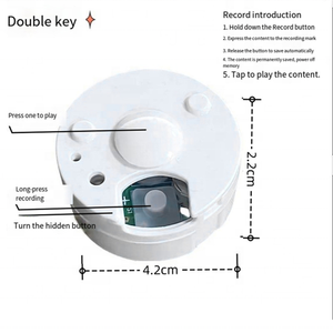 60 saniye peluş ayı ses kutusu ses kaydedici cihazı DIY özel mesaj ses kutusu için peluş oyuncak - Product Image 4