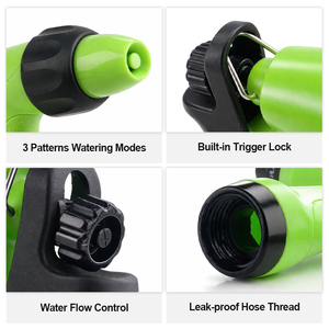 Pistola de Riego Ergonómica SUNSHINE de ABS para Jardín, Boquilla de Agua Ajustable de Alta Presión, Riego de Plantas y Césped, Limpieza, Proveedor OEM - Product Image 4