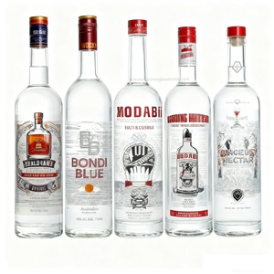 Serigrafía personalizada 200ml 375ml 700ml 750ml <span class=keywords><strong>1L</strong></span> Botellas de alcohol de vidrio para Tequila Vodka Whisky <span class=keywords><strong>Gin</strong></span> con tapones de corcho - Product Image 2