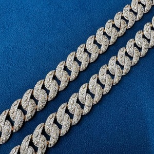 Cadena de Hip Hop con Diamantes Moissanite de Alta Calidad, Joyería de Lujo para Ocasiones Especiales, Disponible al Mejor Precio - Product Image 2