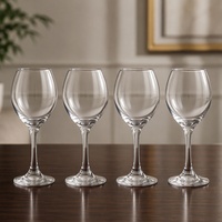 Gobelets à vin rouge modernes en cristal transparent à long pied, durables et réutilisables, pour mariages et fêtes, vente en gros