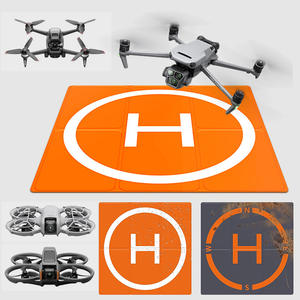 Plataforma de Aterrizaje para Drones de Diseñ<span class=keywords><strong>o</strong></span> Bicolor, Opcional de 50cm/65cm, de Cuero PU, Plegable, Resistente al Agua, para Drones <span class=keywords><strong>DJI</strong></span> - Product Image 1