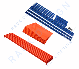 Rayonnage en acier à portée large, moyen et lourd, industriel, sans boulons, réglable, facile à assembler, revêtement en poudre, entrepôt de stockage - Product Image 4