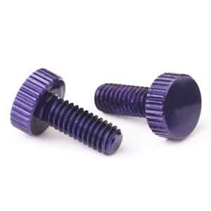 Fournisseurs de <span class=keywords><strong>vis</strong></span> de pouce anodisé en aluminium à tête moletée faite sur commande de M2.5 <span class=keywords><strong>M4</strong></span> - Product Image 1