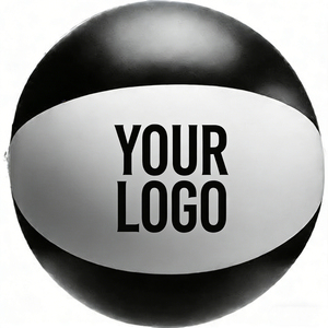 Ballon de plage gonflable en PVC personnalisé avec logo d'usine pour jeux aquatiques, balle rebondissante pour piscine et sports nautiques - Product Image 1