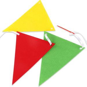 Custom <strong>Blank</strong> <strong>Felt</strong> <strong>Pennants</strong> Wholesale Rainbow <strong>Felt</strong> Fabric <strong>Pennant</strong> Banners - Product Image 4