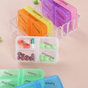 Customized Logo PP Material <b>7</b>-Day Weekly Pill Organizer Portable Medicine Case for Promotional Giveaways Gift Pill Box - Product Image 5