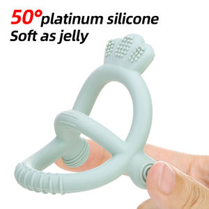 Anneau de <span class=keywords><strong>dentition</strong></span> sans BPA pour bébés Jouet à mâcher en silicone souple Soulagement sensoriel Apaise la douleur des gencives Jouet de <span class=keywords><strong>dentition</strong></span> sûr pour bébé - Product Image 6